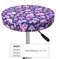 thumbnail image 4 of Hirioo mushroom rainbow color Skull for Round Bar Stool Seat Covers Washable Stool Cushion Slipcover Elastic Bar Chair Covers for 12-14 Inch Chair-14 inch, 4 of 7