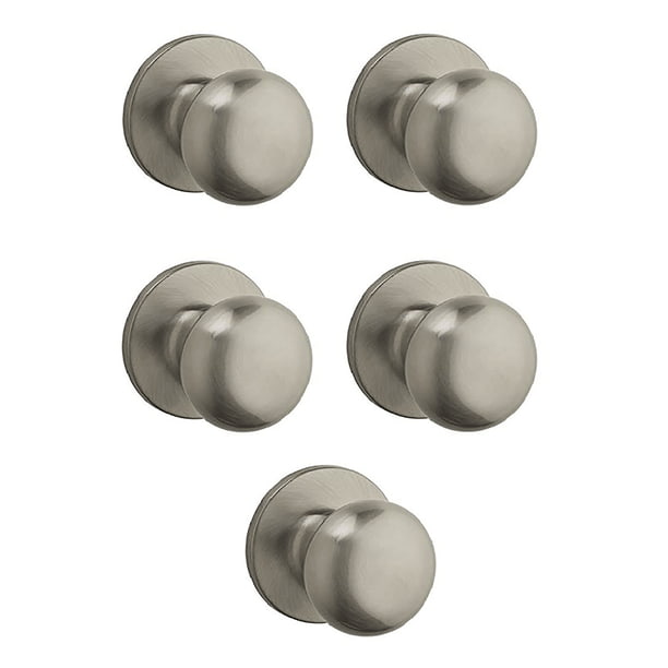Kwikset Athens Safelock Passage Door Knobs Hall & Closet, Satin Nickel