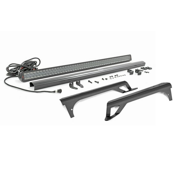 Rough Country 50" LED Upper Windshield Mounts for 97-06 Jeep Wrangler TJ - 80503