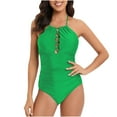 thumbnail image 1 of Bañador de una pieza para mujer, cómodo, liso, con almohadilla en el pecho, sin aros, Bikini OAVQHLG3B Store  lin121212, 1 of 4