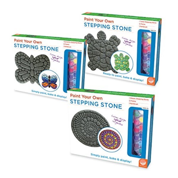 MindWare Paint Your Own Stepping Stone Kit (3 Pack Set) Great for Kids
