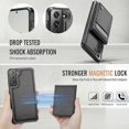thumbnail image 5 of Funda trasera de cuero para Samsung Galaxy S21 FE 5G, compatible con funda MagSafe y con tarjetero., 5 of 5