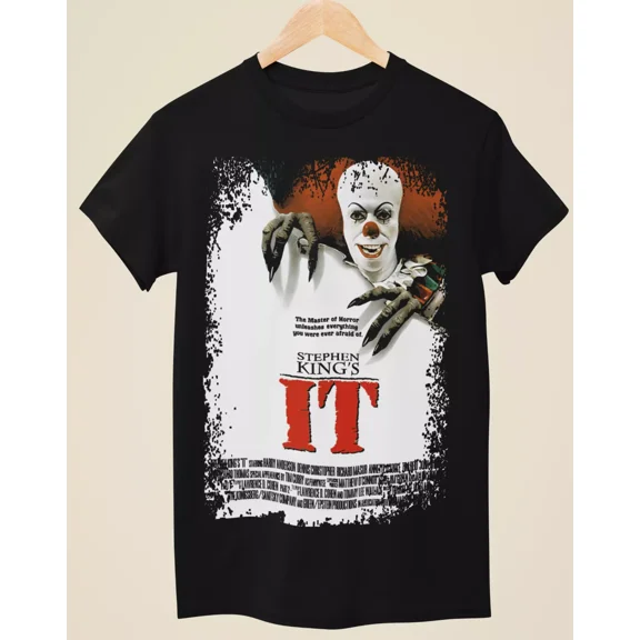 IT - Movie Poster Inspired Unisex Black T-Shirt