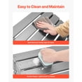 thumbnail image 6 of VEVOR Adirondack Ottoman, 16.9L x 18.9W x 13H Inch HDPE Plastic Folding Adirondack Ottoman, Weather-Resistant Foot Rest for Adirondack Chair, Widely Used for Outside Porch Pool Lawn Backyard, Gray, 6 of 9
