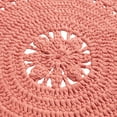 thumbnail image 4 of The Pioneer Woman Round Cotton Crochet Accent Rug, Coral, 4 of 5