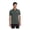 Anchor Grey, variant on Unisex Stretch Pique Full-Button Polo | Button Down Collared Shirt for Men & Women, Business Casual Shirt - White XL