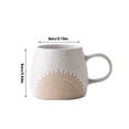 thumbnail image 2 of Juego de 1 taza de cerámica esmaltada con sésamo mate, capacidad de 15,22 oz, taza de café grande for oficina, for hombres y mujeres., 2 of 6