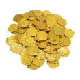thumbnail image 2 of 100 piezas de doblones de oro con monedas , decoración pirata, del tesoro DIY en español, 2 of 8