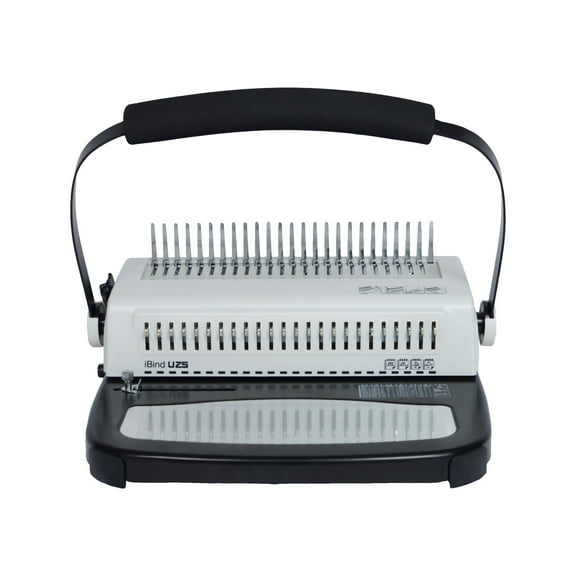 Sircle U25 Plastic Comb 25 Sheets Punched Manual Binding Machine, Black, 1 Pack