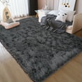 thumbnail image 2 of ZENELESS 5x7 Fuzzy Area Rugs for Living Room Bedroom Kids Room Large Modern Rug Indoor Carpet Deep Grey, 2 of 8
