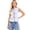 Blue Tank Tops, variant on Women Tank Tops Summer Solid Color Sleeveless Halter Neck Ruffle Camisole Tie Front V Neck Loose Flowy Blouse Tops For Casual Outings Cozy Ladies Camis