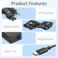 thumbnail image 4 of 100W USB C  Laptop Charger for Lenovo IdeaPad Slim 3 5 7 9 IdeaPad 3 5 Pro, Thinkbook 16 15 14 13X 13S Plus G1 G2 G3 G4 G4+ G6 G7 Laptop Power Supply, 4 of 7