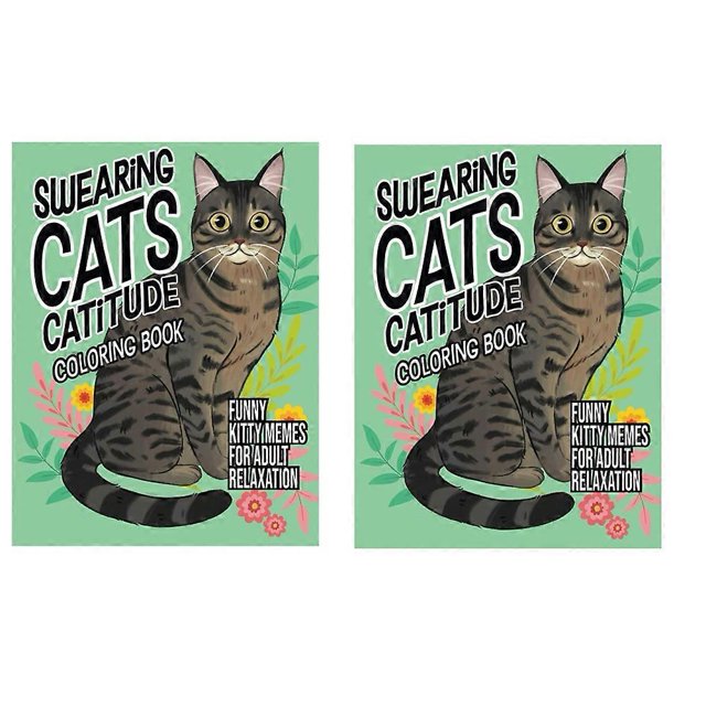 Swearing Cats Cat Coloring Book Handmade Coloring Coloring Book