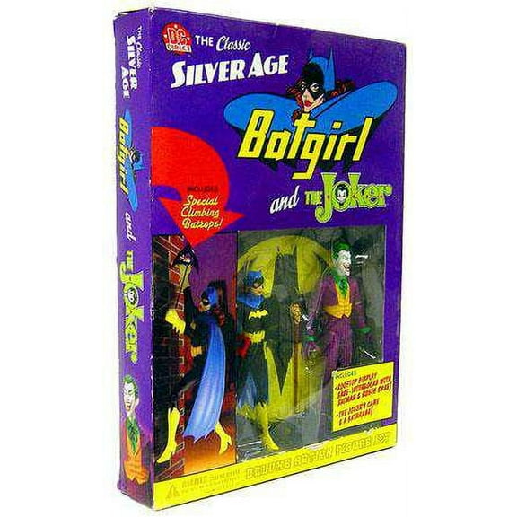 Classic Silver Age Batgirl & Joker Deluxe Action Figure Set by DC Comics