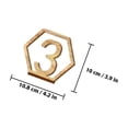 thumbnail image 2 of IFANLANDOR Wooden Wedding Table Numbers for Banquets and Receptions 20Pcs, 2 of 8