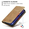 thumbnail image 2 of Feishell Slim Wallet Phone Case for Apple iPhone 15 6.1 inch,Premium PU Leather Magnetic Closure Folio ID Credit Card Slots Shockproof Protective Flip Kickstand Phone Cover,Brown, 2 of 11