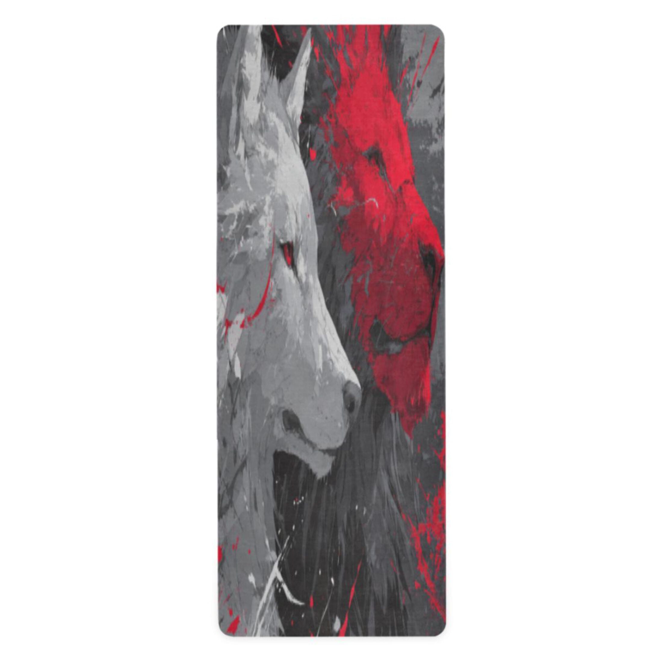 BZSMCE Yoga Mat Women Fitness Mat Dual Wolves Pattern
