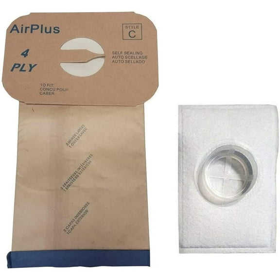 Electrolux Microlined Canister Vacuum Cleaner Style C, Generic Bags 12pk With 2pk Filters, Fits Electrolux Models L,E G, Super J, Golden J, Silverado, Diamond Jubile