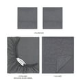 thumbnail image 6 of Mainstays Super Soft Brushed Microfiber Bed Sheet Set, Grey Embossed Hayden Paisley, King, 4 Piece, 6 of 13