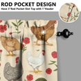 thumbnail image 5 of Colorful Vintage Rooster2(1) Kitchen Curtain Valance 3 Piece Home Curtains and Valance Set Curtain Sink Window Decor Window Treatment Tier 27.5x36 Length, 5 of 6