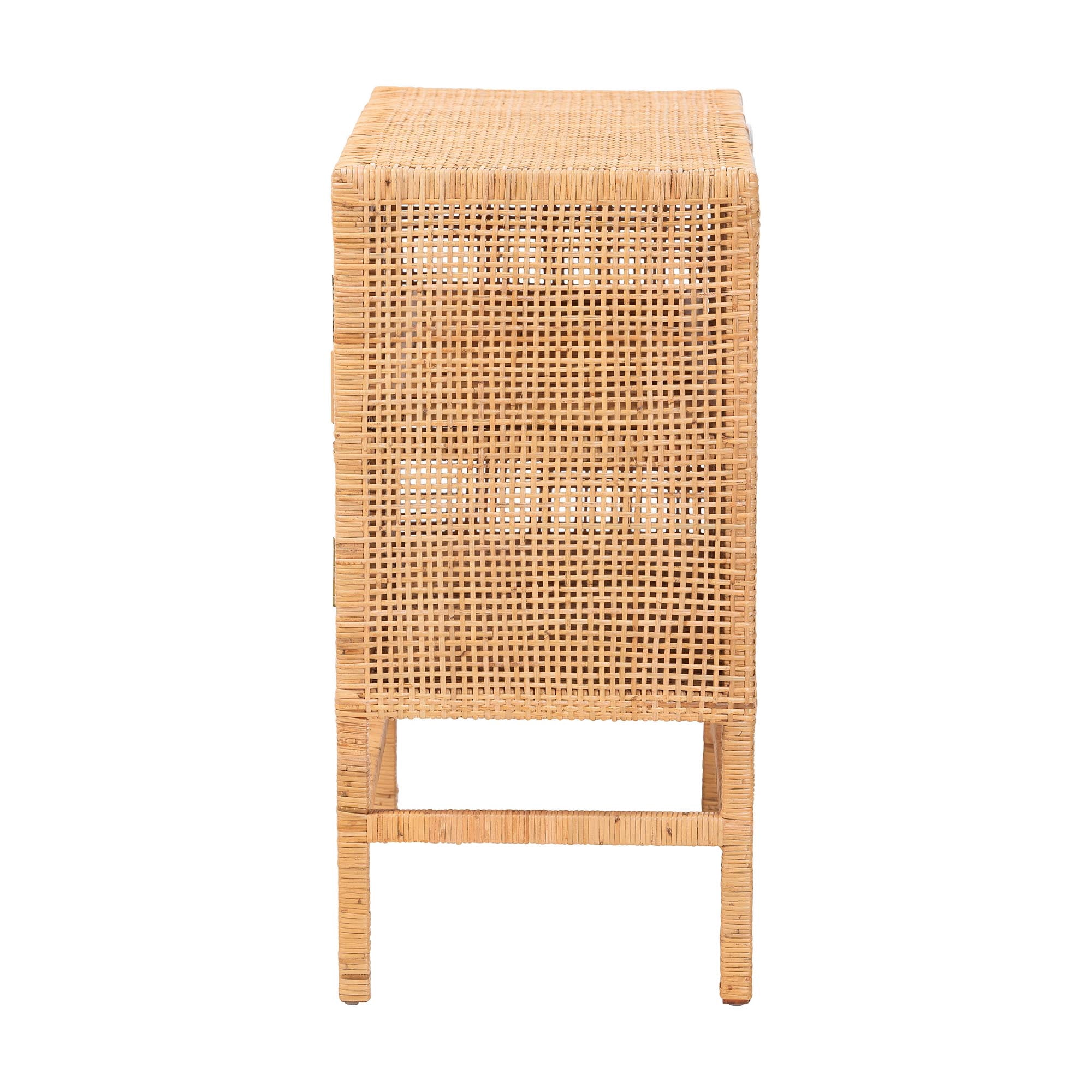 bali & pari Vivan Boho Storage Cabinet, 2-Tier, Natural Brown