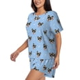 thumbnail image 2 of Naloa Corgi Dog Women's Short-Sleeved Pajama Set, Loungewear, Summer pajamas, Breathable Cozy - 3X-Large, 2 of 9
