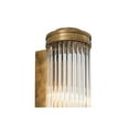 thumbnail image 2 of Antique Vintage Art Deco Brass & Glass Rod Wall Sconce Lamp Light, 2 of 4