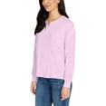 thumbnail image 2 of Buffalo Ladies' Long Sleeve Crew Neck top (Purple, Large), 2 of 3
