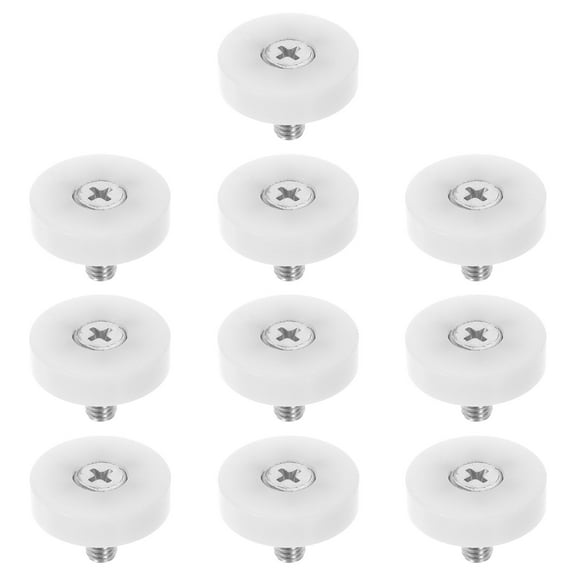 FRCOLOR 10pcs Sliding Door Rollers Replacement 25MM Drawer Slide Pulley Cabinet Pulley Hardware Nylon Drawer Wheels Drawer Track Pulley for