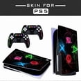 thumbnail image 1 of Adhesive Skin - Compatible for PS5 - Cover to customize the Console - Removable Vinyl Film - Matte Satin HD Quality (Disk, ps theme01), 1 of 1
