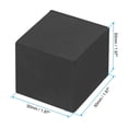 thumbnail image 2 of Uxcell 2x2x2" Planter Flower Pot Feet Square Rubber Invisible Riser, Black 4 Pack, 2 of 5