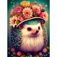 thumbnail image 1 of SHAR 30x40cm Adult 5D DIY Diamond Art Painting Set - Cute Hedgehog 2#, Full Diamond Embroidery Craft, Canvas Crystal Rhinestone Painting Set, Suitable for Home Wall Decoration., 1 of 5