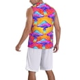 thumbnail image 2 of Naloa Magic Mushrooms Basketball Jersey Reversible Men's Mesh Athletic Sports Shirts Training Practice S-4XLSmall, 2 of 6