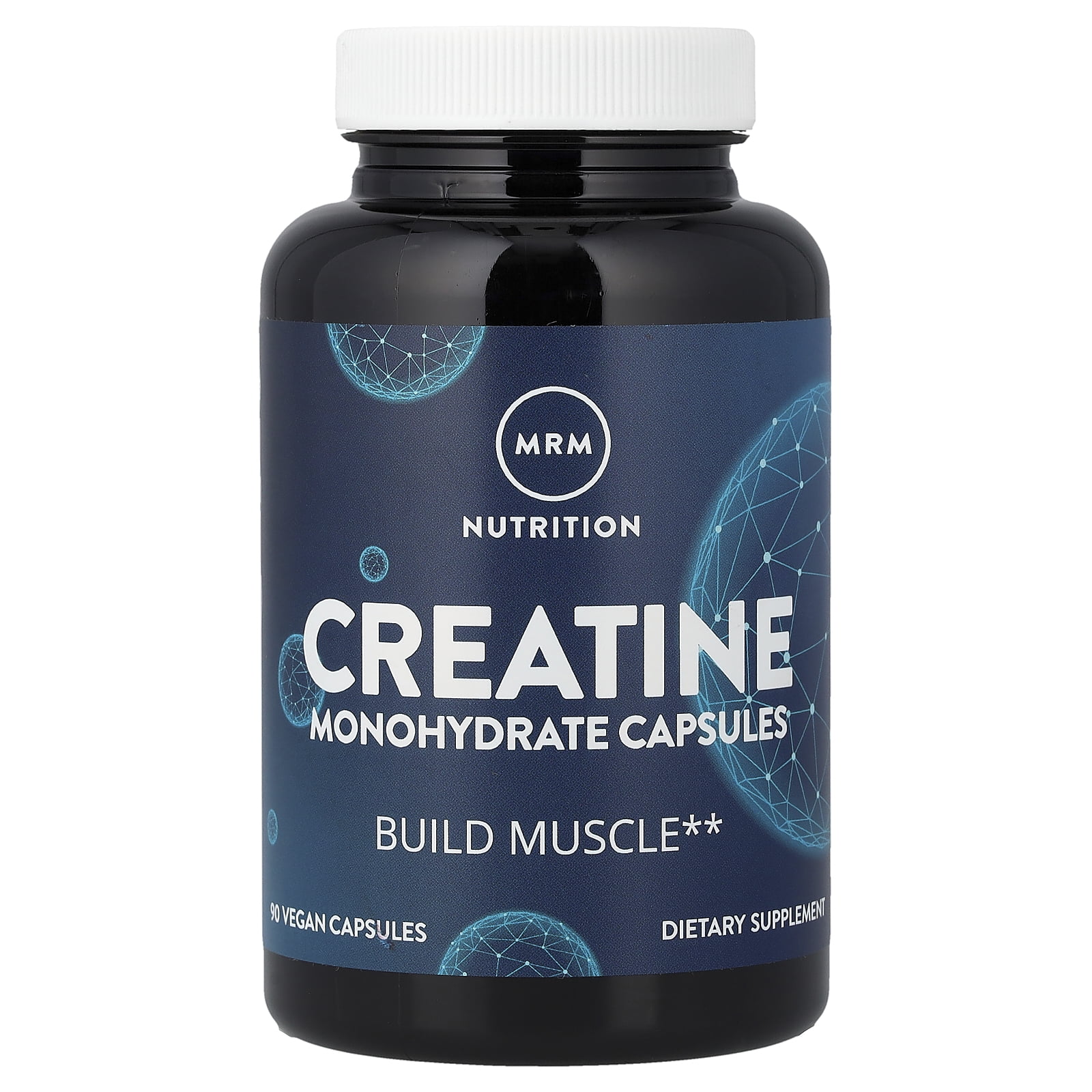 MRM Nutrition Creatine Monohydrate, 90 Vegan Capsules (833.3 mg per Capsule)