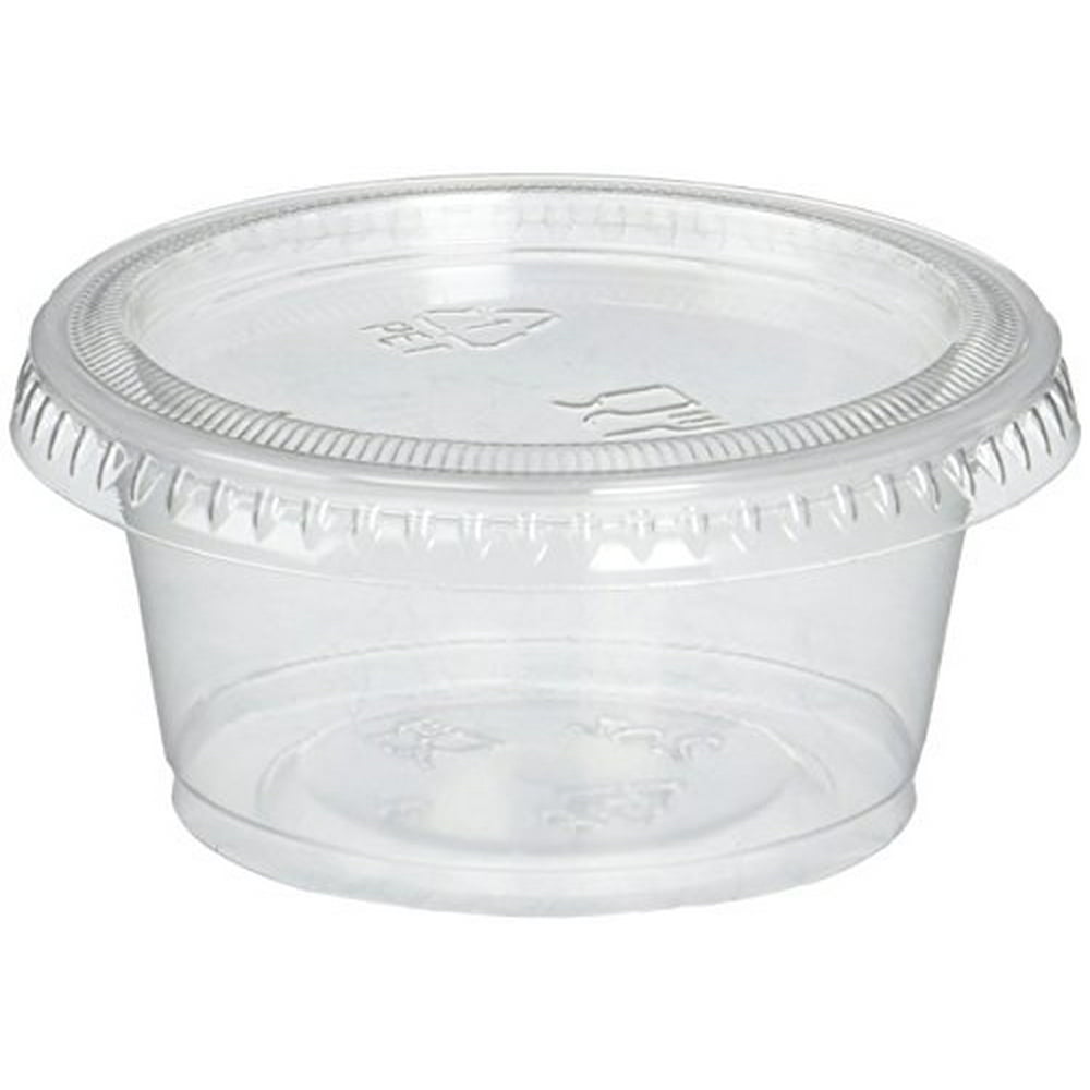 COMFY PACKAGE 2 Oz Plastic Disposable Portion Cups Jello Shot Cups buy-100-sets-5-5-oz-plastic-cups-with-lids-clear-portion-cups
