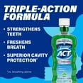 thumbnail image 4 of ACT Anticavity Fluoride Mouthwash, Triple Action, Mint, 18 fl. oz., 4 of 12