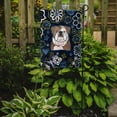 thumbnail image 2 of Blue Flowers English Bulldog Flag Garden Size, 2 of 2