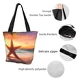 thumbnail image 5 of Kdxio Starfish Sunset Sea Beach Women Reusable Grocery Bags Foldable Ripstop,Reusable Shopping Bags for Shopping,Gym,Gift, 5 of 7