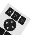 thumbnail image 2 of For Mercedes-Benz W204 C300 Switch Knob Repair Sticker Front Interior Button Decal Matte Black PVC 2007-2014, 2 of 7