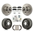 thumbnail image 1 of CMX Front Rear Disc Brake Rotors Hub Assembly Ceramic Pads and Drum Kit (7Pc) for Car 1998-1999 Mazda B4000 RWD with 4-Wheel ABS with 10" Diameter K8C-102752, 1 of 11