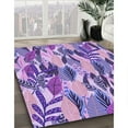 thumbnail image 2 of Ahgly Company Indoor Square Patterned Purple Amethyst Purple Area Rugs, 6' Square, 2 of 6