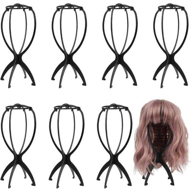 paquetes de soporte para peluca, soporte para peluca, soporte para peluca, extraíble y portátil