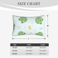 thumbnail image 4 of Sikiie Kawaii Frogs Print Plush Pillow Cover, Wrinkle-proof and Stain-resistant Pillow Protector without Pillow Core, Home Decoration-16"x24", 4 of 6