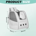thumbnail image 2 of Uxcell Cat Backpack Carrier, Portable and Ventilated, Oxford Cloth for Cats or Small Dogs (Beige, 12.6"x11"x15"), 2 of 7
