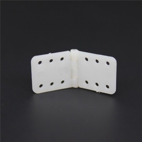 11x25.5 mm 0.43"" x1.0'' Small Pinned Nylon Hinge RC Airplane Plane Parts Replacement (Pack of 20)