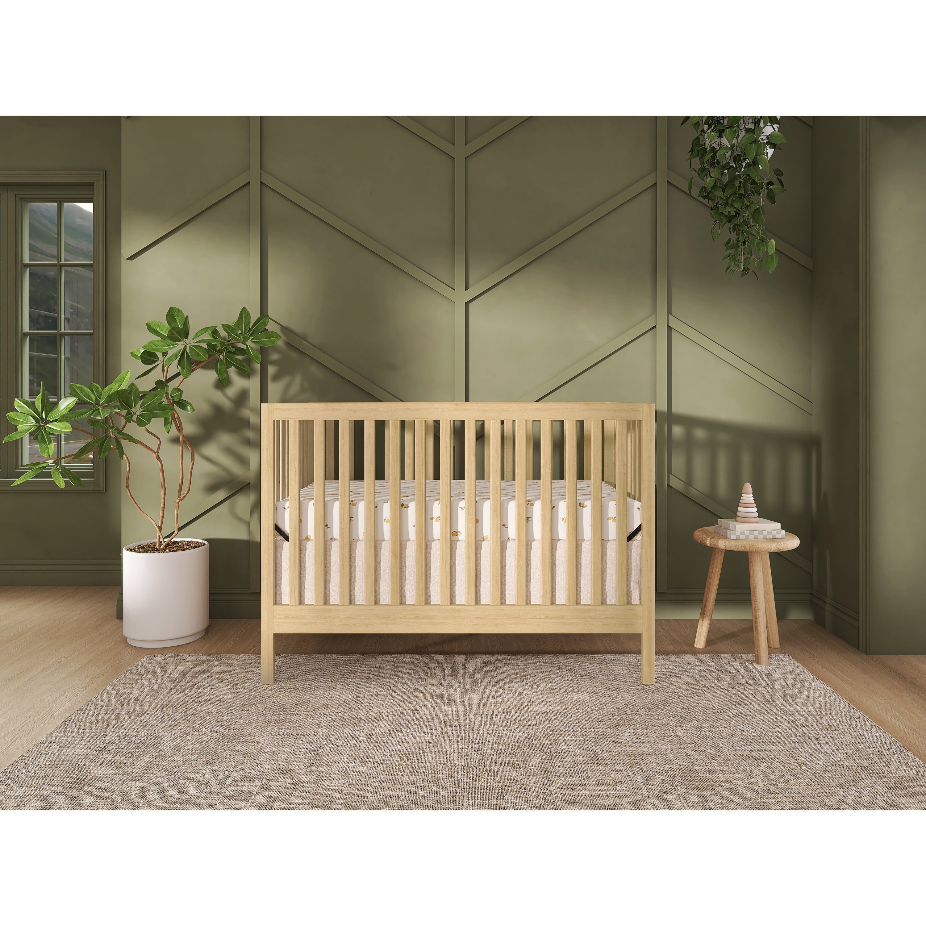 Nursery Bundle, Dream On Me Synergy MOD Crib in Natural and Crib & Toddler Mattress Bundle