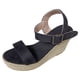 thumbnail image 3 of WILLBEST Sandalias De Playa Para Mujer, Sandalias Tejidas De Verano De Talla Grande Con Hebilla De Cuña Y Cinturón Con Punta Abierta Y Tacón Inclinado, 3 of 3
