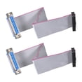 thumbnail image 1 of Cable plano IDC DB25 hembra a conector FC-26 hembra 2.54mm de paso 20cm de largo, 2 piezas, 1 of 5