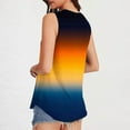 thumbnail image 4 of Hvot&aat Women’s Gradient Print Sleeveless Tank Top Casual Loose High Neck Flowy Pullover Summer Beach Blouse, 4 of 6