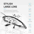 thumbnail image 2 of MOJMBSBY ANSI Z87 Adjustable Temples Protective Eyewear, PVC Black, 2 of 9